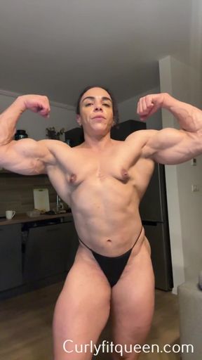 Massive muscles serve as a reminder that you have no chance.