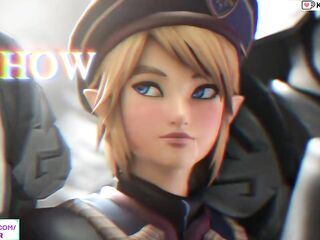 THE LEGEND OF ZELDA LINK TURN TO FEMBOY AWESOME TOON ANIMATION