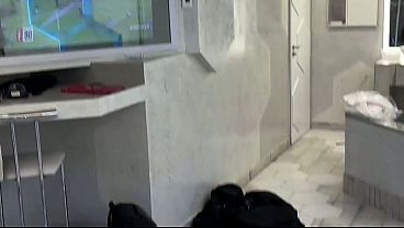 Amateur fan of Boca Juniors with a huge ass gets dominated in doggystyle