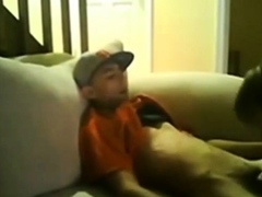 Slim Str8 Thug Boy enjoys Dad's BJ