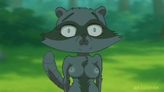 FURRY BEAR FUCKS RACOON-GIRL!