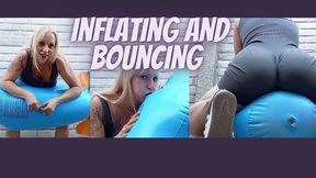 Puffed cheeks and inflating my inflatable