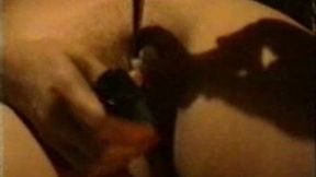 Stimulating my BBW bitch's clit with electric tooth brush