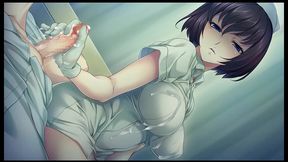 nope nope nurses [ femdom hentai game ] ep.3 special treatment to make him cum !