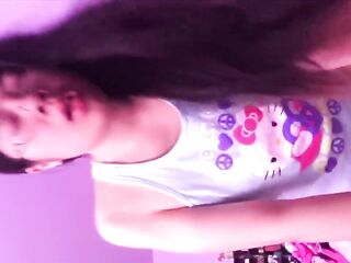 Asian cums hard on big jock