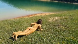 MUD Therapy at \Volcanic lake # MUD like a new Fetish