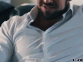 Teen Emma Rosie storms into her cheating bfs abode and finds his stepdad there.Not knowing this chab send the text that babe persuaded into cheating with him