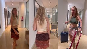 coucou les zamours depart de l hotel pour prendre l avion, direction une ...