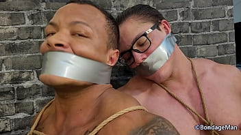 Gil Holiver and Jerri Gomes tied up and gagged many times together bondage scene