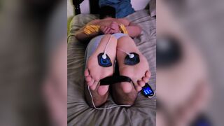 Tied like a hog soles fetish wooly brazilian grizzly