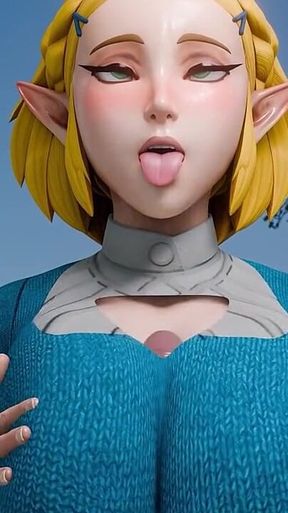 Princess Zelda Ahegao Titjob POV Rule34