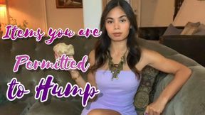 Items you are Permitted to Hump