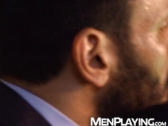 Elegant hunk Jean Franko anal hammering Max Adonis as if its his last