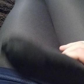 Cum on my nylons