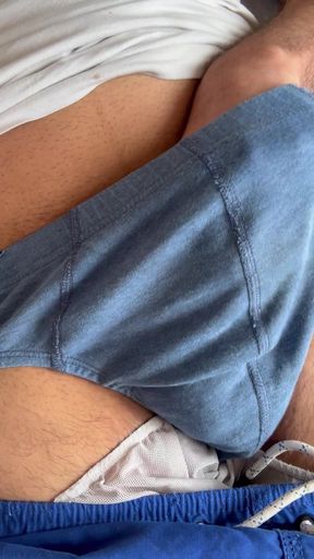 Undress Hairy Cock and Ass Finguring