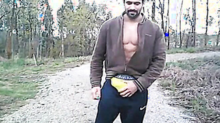 Portuguese Bear Strips and Shows His Big Cock 2