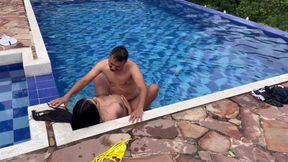 Horny Pool Guy Fucks Me When My Husband Is Away Part 2