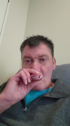 blowing smoke