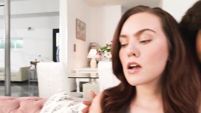 Freya Parker, Avery Jane & Cami Strella's steamy threesome massage ends in passionate pussy eating and ass play