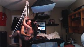 Fucking Neighbors Step daughter on Sex Swing 1st Time