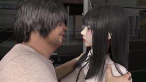 3D Horny Slut Korean Slut Cheating with Big Dick Stranger