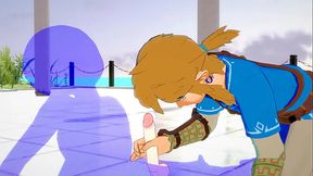 Zelda Yaoi - Link Handjob - Sissy crossdress Japanese Asian Manga Anime Game Porn Gay