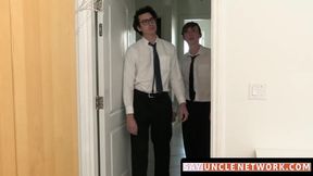SayUncleNetwork.com - Tattooed muscle hunk raw pounding twinks after wet blowjobs