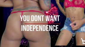 You Dont Want Independence ! Ass Worship JOI 4th of July Celebration