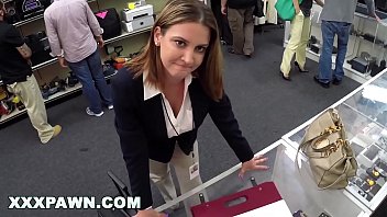 Hot executive wife cheats on her husband at pawn shop