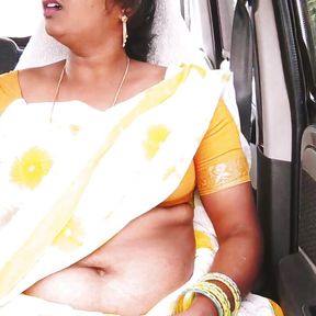 Car sex, indian saree maid long drive for sex with house owner, telugu dirty talks. Part-3