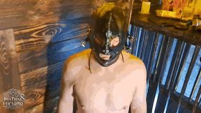 Throat fuck and covered in spit