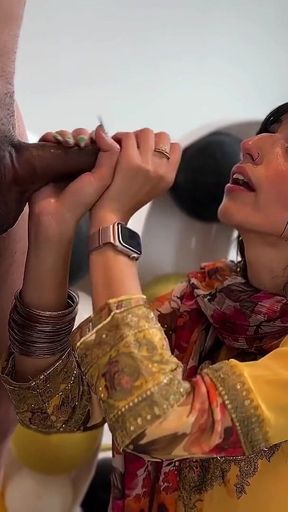 Busty Pakistani Cum Slut Cheats on Husband with BBC