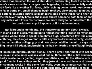 Sissy Caption Story - Living with 2 roommates