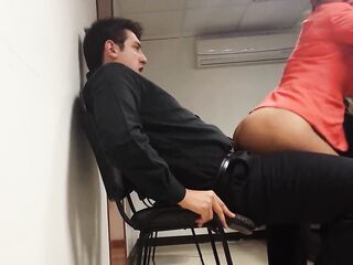 I can't wait any longer and we're having sex in the office!