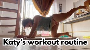 Workout Fetish – First Time Showing My Home Exercise Routine