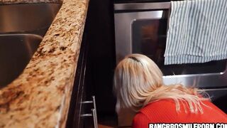He fucks his stepmom who's stuck into the washing machine