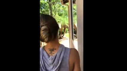 RISKY SEX IN MY NEIGHBORS BACKYARD WITH MY GIRLFRIEN