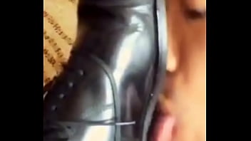 Licking my shoes