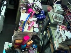 Str8 caught fucking on security camera in store