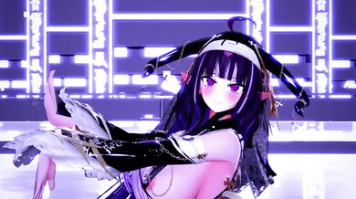 Nude Elf VTuber Dances Maniac | Hentai MMD