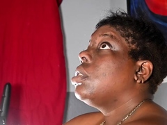 Big BBW Ebony Throat Mouth Slutted Out