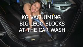 VACUUMING BIG LEGO BLOCKS AT THE CAR WASH