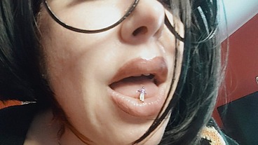 the giantess uses you in place of her missing tooth
