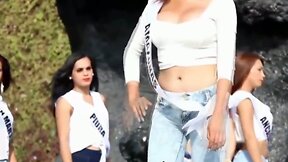 Pretty T-Girls Compete in Rehearsal Beauty T-Pageant