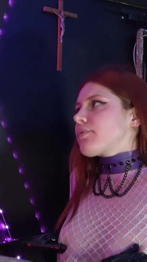 Mistress Nyx Submits Me and Makes Me Obey Her Orders, Lesbian with Strap-on