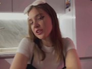 Baby from Tinder put on gloves and gave me new sexy sensations