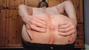 Asshole Behind Thong - Covermale G-String