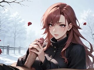 Snowy Rose & Cum-splattered Surrender: mother I'd like to fuck's Sex toy Feast in Winter