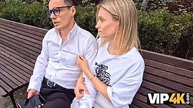 Vip4k. nice blonde cheating on her bf for currency