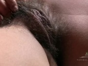 Super hot amateur Rhys Adams in the kitchen showing off her hairy showing off her hairy pussy